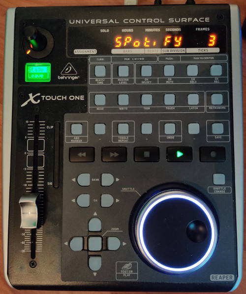 Control Spotify and Pulseaudio with a Behringer X-Touch One